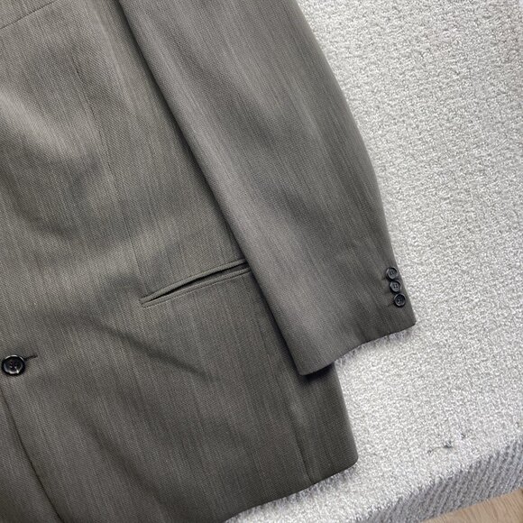 HUGO BOSS Jacket Blazer Einstein's / Omega 52 EU Grey / Green Sports Coat Wool - Picture 4 of 16